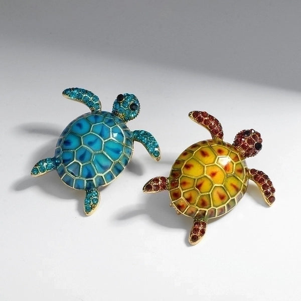 Cartoon Style Pin Tortoise Alloy Unisex Brooches