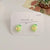 Cartoon Style Rabbit Santa Claus Elk Flocking Women's Earrings 1 Pair