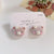 Cartoon Style Rabbit Santa Claus Elk Flocking Women's Earrings 1 Pair