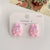 Cartoon Style Rabbit Santa Claus Elk Flocking Women's Earrings 1 Pair