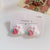 Cartoon Style Rabbit Santa Claus Elk Flocking Women's Earrings 1 Pair