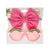 Cartoon Style Rainbow Bow Knot Handmade Kids Sunglasses