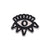 Cartoon Style Retro Cowboy Style Wizard's Hat Devil's Eye Alloy Stamping Stoving Varnish Plating Unisex Brooches