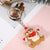 Cartoon Style Santa Claus Silica Gel Christmas Unisex Bag Pendant Keychain