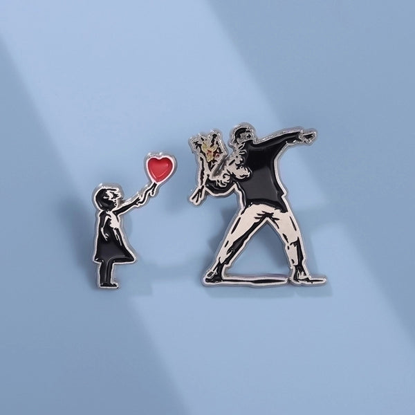 Cartoon Style Simple Style Pin Human Alloy Plating Unisex Brooches