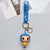 Cartoon Style Skull Silica Gel Halloween Unisex Bag Pendant Keychain