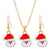 Cartoon Style Snowman Elk Alloy Plating 14k Gold Plated Christmas Women's Earrings Necklace