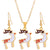 Cartoon Style Snowman Elk Alloy Plating 14k Gold Plated Christmas Women's Earrings Necklace