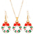 Cartoon Style Snowman Elk Alloy Plating 14k Gold Plated Christmas Women's Earrings Necklace