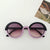 Cartoon Style Solid Color Pc Resin Oval Frame Full Frame Kids Sunglasses