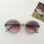 Cartoon Style Solid Color Pc Resin Oval Frame Full Frame Kids Sunglasses