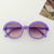 Cartoon Style Solid Color Pc Resin Oval Frame Full Frame Kids Sunglasses