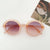 Cartoon Style Solid Color Pc Resin Oval Frame Full Frame Kids Sunglasses