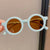 Cartoon Style Solid Color Pc Round Frame Full Frame Kids Sunglasses