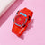 Cartoon Style Strawberry Buckle Quartz Kids Watches