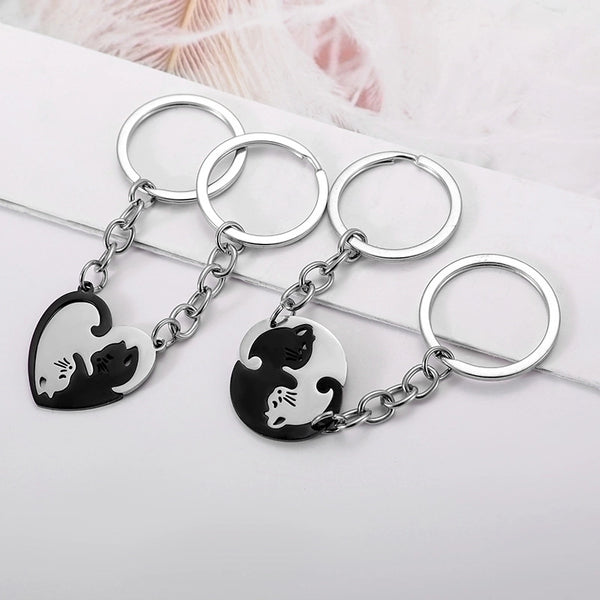 Cartoon Style Streetwear Cat Stainless Steel Unisex Bag Pendant Keychain