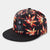 Casual Adjustable Embroidery Maple Leaf Printing Flat Brim Baseball Cap