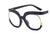 Casual Basic Color Block Leopard Resin Round Frame Full Frame Optical Glasses