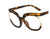 Casual Basic Color Block Leopard Resin Round Frame Full Frame Optical Glasses