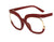 Casual Basic Color Block Leopard Resin Round Frame Full Frame Optical Glasses