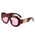 Casual Basic Fashion Ac Oval Frame Full Frame Women's Sunglasses