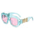 Casual Basic Fashion Ac Oval Frame Full Frame Women's Sunglasses