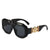 Casual Basic Fashion Ac Oval Frame Full Frame Women's Sunglasses