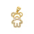 Casual Bear Zircon Copper Charms Jewelry Accessories