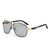 Casual Business Solid Color Tac Toad Glasses Full Frame Men's Sunglasses