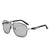 Casual Business Solid Color Tac Toad Glasses Full Frame Men's Sunglasses