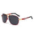 Casual Business Solid Color Tac Toad Glasses Full Frame Men's Sunglasses