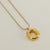 Casual Classic Style Letter Stainless Steel Polishing Plating 18k Gold Plated Pendant Necklace