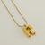 Casual Classic Style Letter Stainless Steel Polishing Plating 18k Gold Plated Pendant Necklace