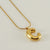 Casual Classic Style Letter Stainless Steel Polishing Plating 18k Gold Plated Pendant Necklace