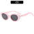 Casual Classic Style Solid Color Leopard Ac Oval Frame Full Frame Women's Sunglasses