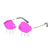 Casual Clouds Lightning Pc Special-shaped Mirror Frameless Women's Sunglasses