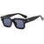 Casual Color Block Ac Square Full Frame Women's Sunglasses