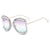 Casual Color Block Ac Square Full Frame Women's Sunglasses