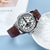 Casual Color Block Buckle Quartz Men's Watches