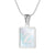 Casual Commute Letter Stainless Steel Plating Inlay Shell 18k Gold Plated Pendant Necklace