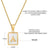 Casual Commute Letter Stainless Steel Plating Inlay Shell 18k Gold Plated Pendant Necklace