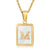 Casual Commute Letter Stainless Steel Plating Inlay Shell 18k Gold Plated Pendant Necklace