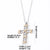 Casual Cross Copper Zircon Pendant Necklace In Bulk