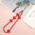 Casual Cute Heart Shape Bow Knot Beaded Mobile Phone Chain Keychain