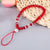 Casual Cute Heart Shape Bow Knot Beaded Mobile Phone Chain Keychain