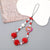 Casual Cute Heart Shape Bow Knot Beaded Mobile Phone Chain Keychain