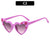 Casual Cute Heart Shape Pc Special-Shaped Mirror Full Frame Glasses