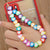 Casual Cute Letter Heart Shape Soft Clay Beaded Mobile Phone Chain