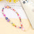 Casual Cute Letter Heart Shape Soft Clay Beaded Mobile Phone Chain