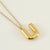 Casual Cute Letter Stainless Steel Plating Pendant Necklace